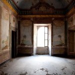 old abandoned interior palace 1600 tuscany italy decandence